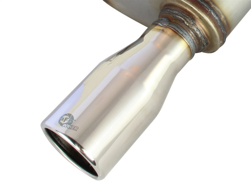 AFE 49-43048 ack Exhaust 2.5in 409SS w/Polished Tip 05-09 fits Ford Mustang V6