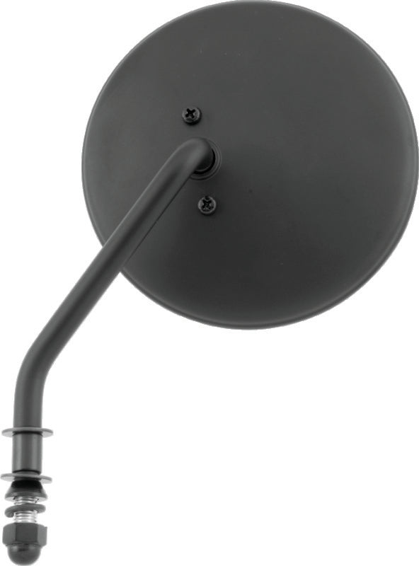 Bikers Choice 482775 Black 4 Inch Round Mirror Short Left Universal