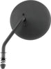 Bikers Choice 482775 Black 4 Inch Round Mirror Short Left Universal
