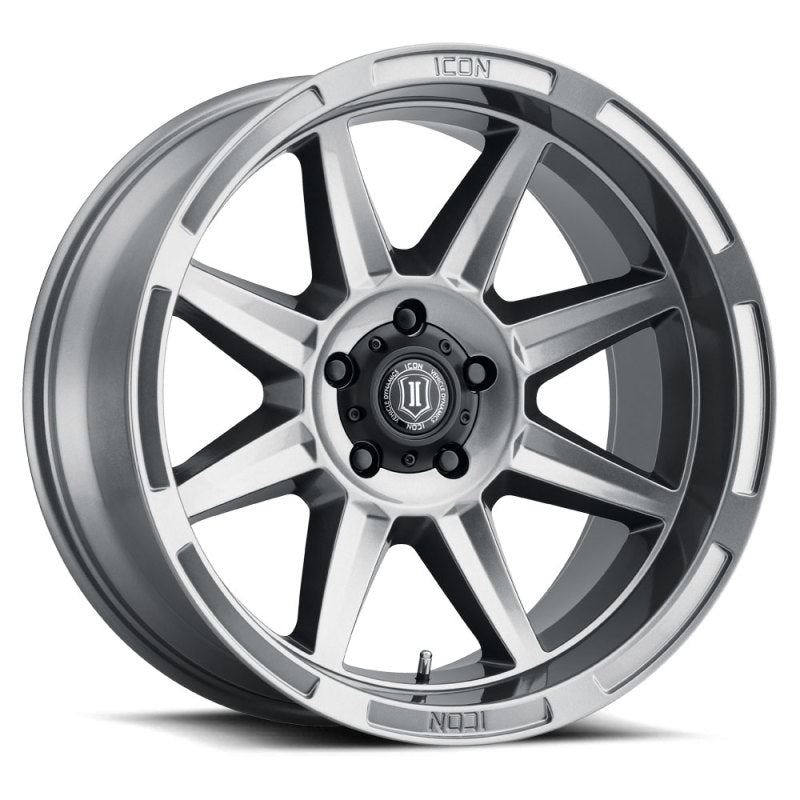 ICON 6020107345GM Bandit 20x10 5x5 -24mm 4.5in BS 71.50mm Bore Gun Metal Wheel