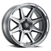 ICON 6020107345GM Bandit 20x10 5x5 -24mm 4.5in BS 71.50mm Bore Gun Metal Wheel