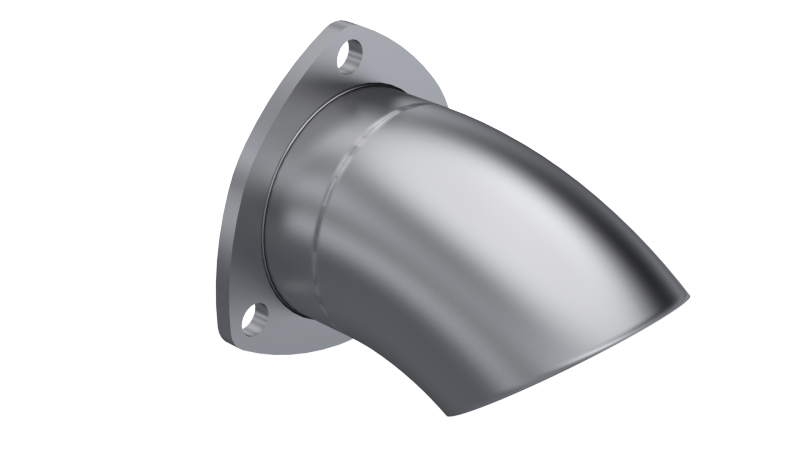QTP 11300 3in Bolt-On QTEC Adjustable Turn Down