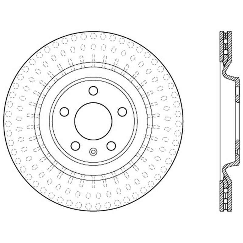 Stoptech 125.33137CRY 10-19 Audi S4 Premium Rear CryoStop Brake Rotor