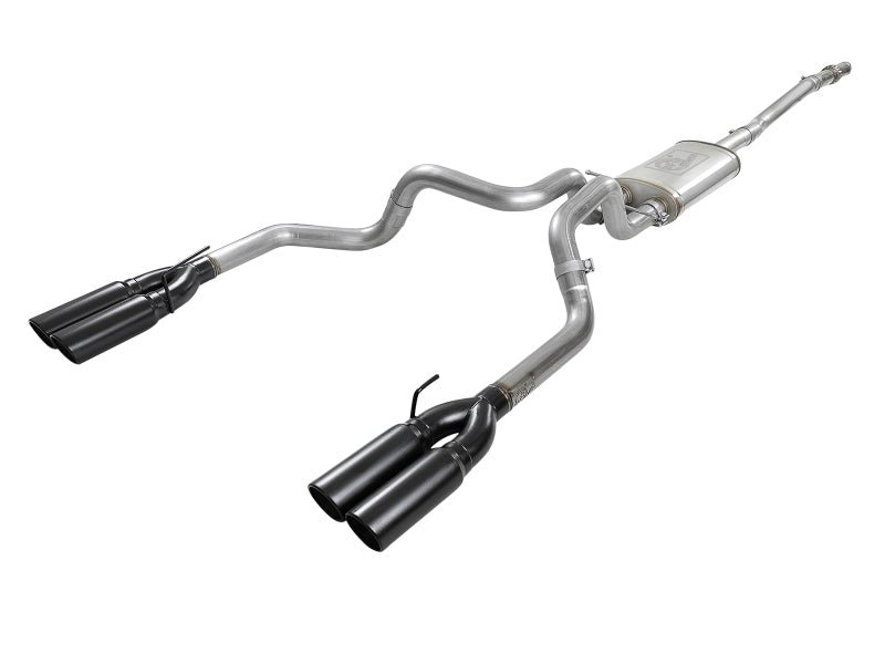 AFE 49-34105-B Series 3in 304 SS Exhaust Cat-Back w/ Black Tips 2019 fits GM S