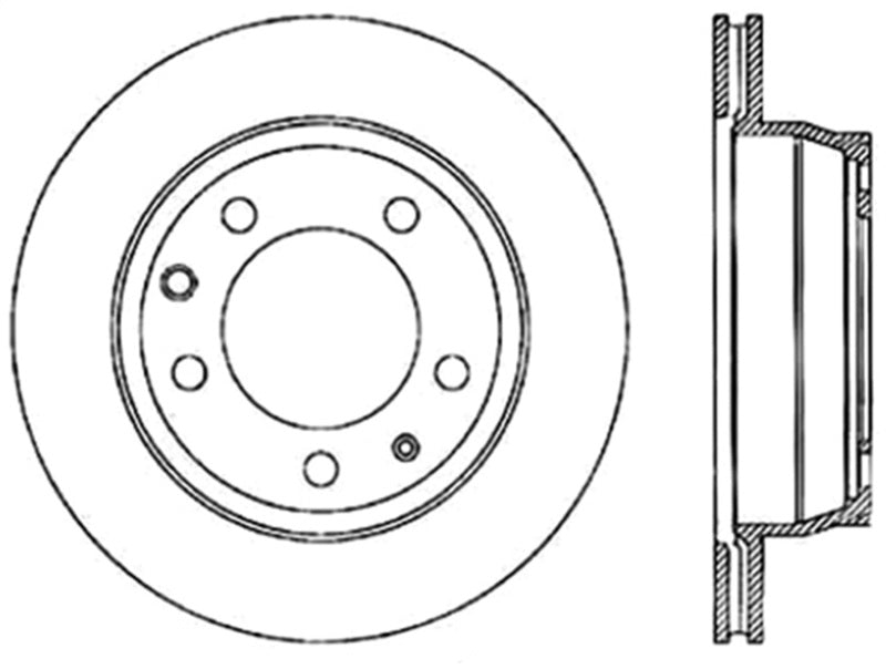 Stoptech 126.33078CSR Power Slot 07-10 Audi Q7 / 03-10 Porsche Cayenne Cryo Right Rear Slotted Rotor