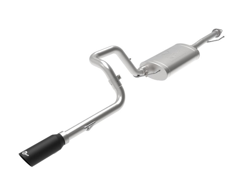 AFE 49-36040-1B rce XP 2.5in 304-SS Exhaust Cat-Back w/ Black Tip 10-19 fits To