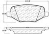 Stoptech 305.1377 Street Select Brake Pads - Rear
