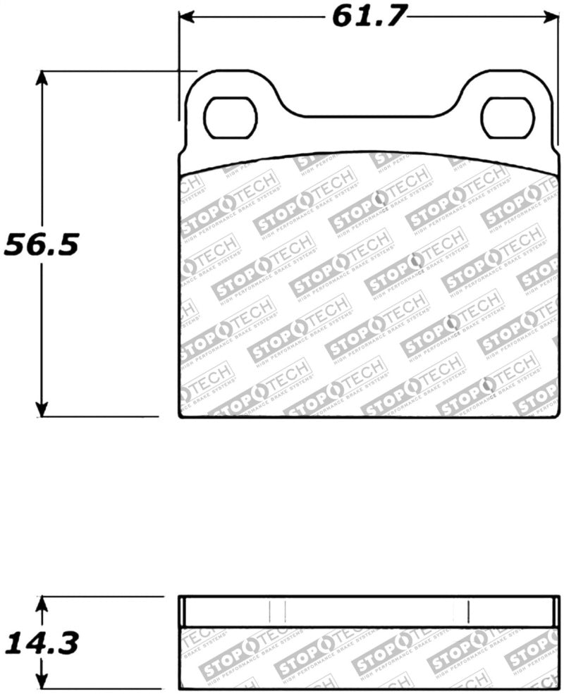 Stoptech 309.0031 Performance 98-04 Volvo C70/98-00 V70 Rear Brake Pads