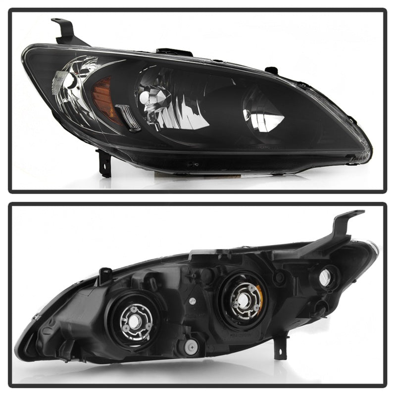 SPYDER 9042706 xTune 04-05 fits Honda Civic OEM Style Headlights Black
