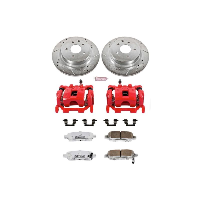 PowerStop fits Nissan 09-14 Maxima Rear Z26 Street Warrior Brake Kit w/Calipers