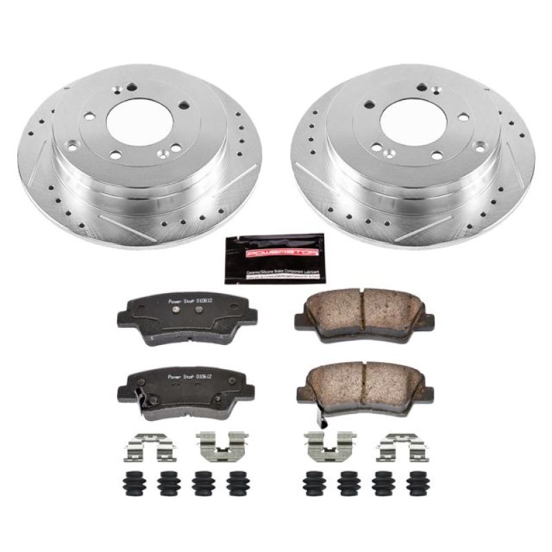 PowerStop K4710 fits Kia 07-09 Amanti Rear Z23 Evolution Sport Brake Kit