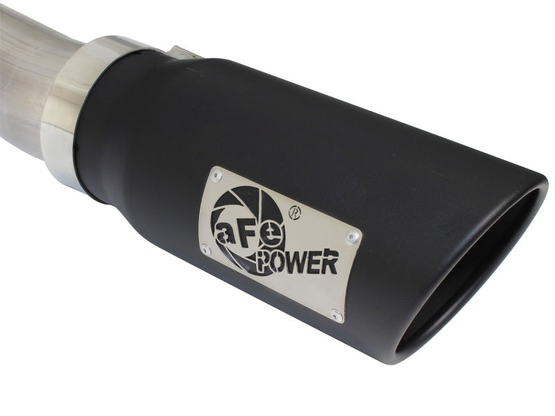 AFE 49-43076-B rce XP Exhaust 3in-3.5in SS Single Side Ext CB w/ Black Tip 99-0