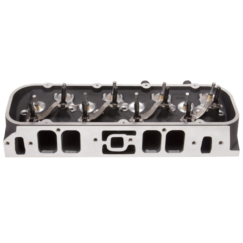 Edelbrock 61559 Single Marine BBC Rect Port Head w/ Valves