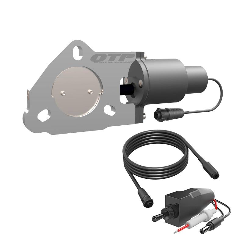 QTP QTEC25 2.5in Bolt-On QTEC Electric Cutout Valve - Single