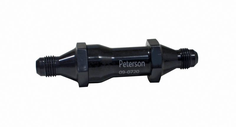 Peterson Fluid Systems 09-0722 Inline Fuel Filter -8AN