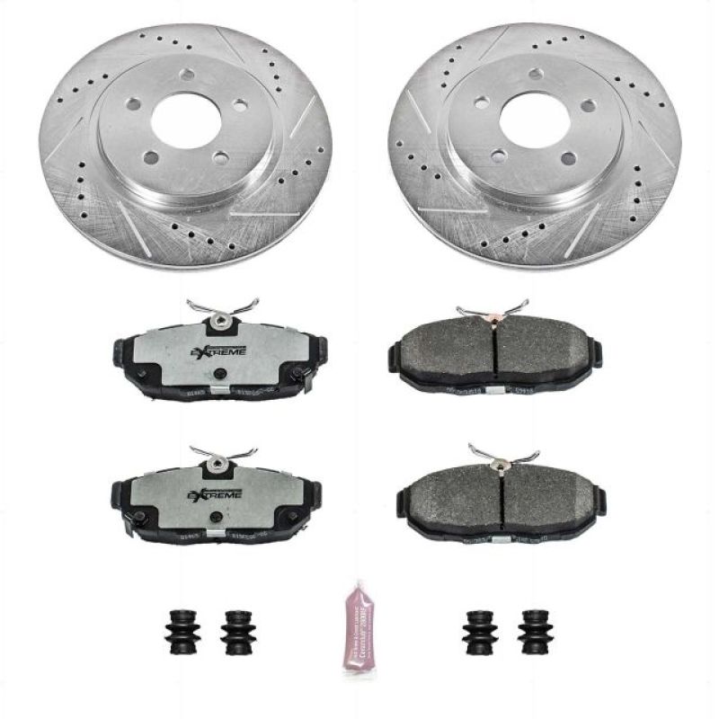 PowerStop K4749-26 11-14 fits Ford Mustang Rear Z26 Street Warrior Brake Kit