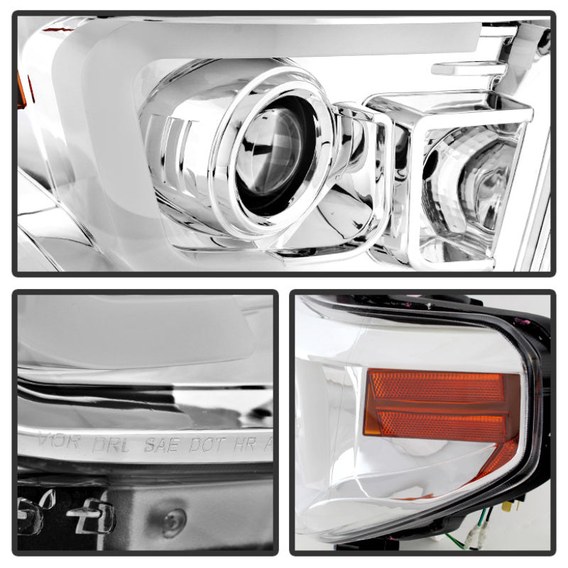Spyder 5080141 fits Toyota 14-20 Tundra 2016 Projector Headlights Light Bar DRL