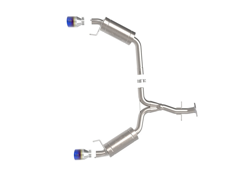 AFE 49-36055-L Takeda 06-13 fits Lexus IS250/IS350 SS Axle-Back Exhaust w/ Blue