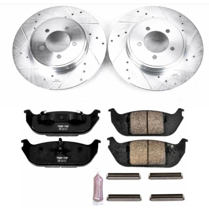 PowerStop K3025 fits Lincoln 03-05 Aviator Rear Z23 Evolution Sport Brake Kit