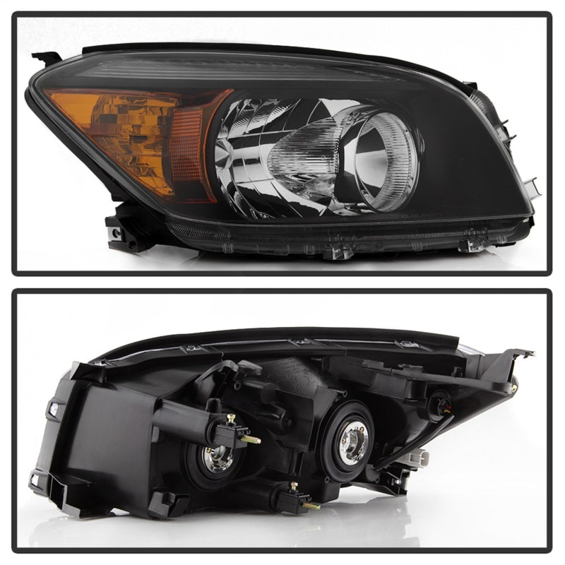 xTune 9042850 06-08 fits Toyota RAV4 OEM Style Headlights - Black (HD-JH-TRAV06
