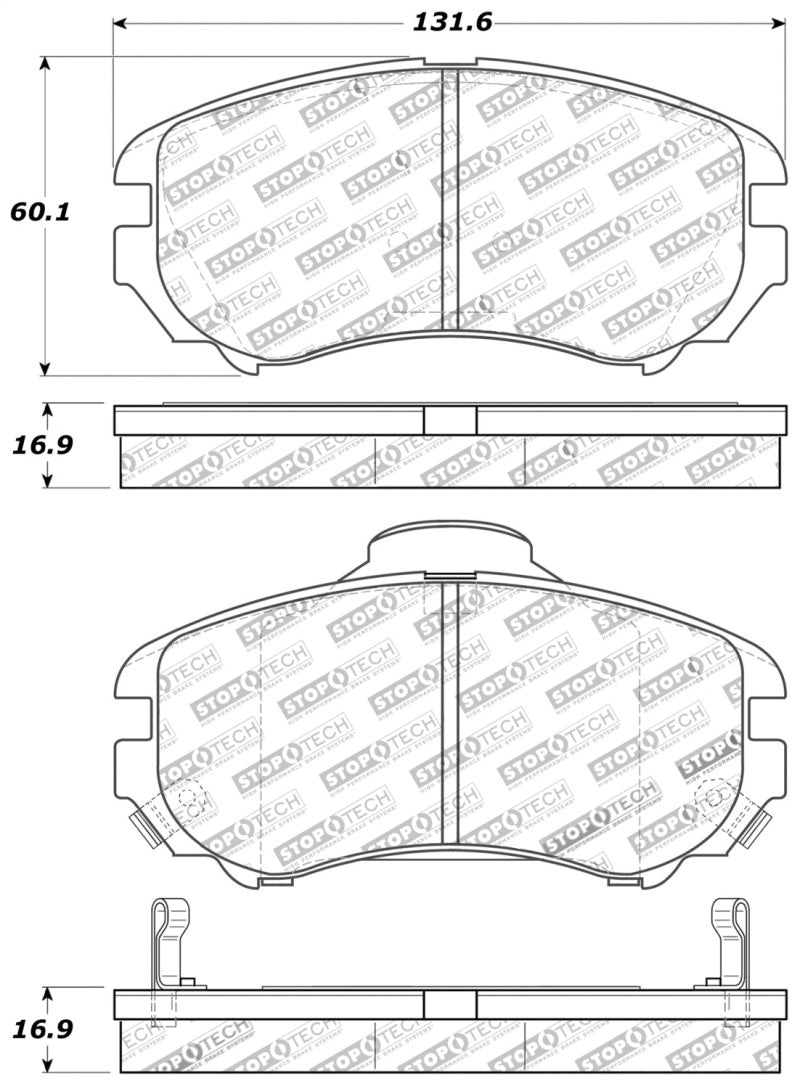 Stoptech 309.0924 Performance Brake Pads