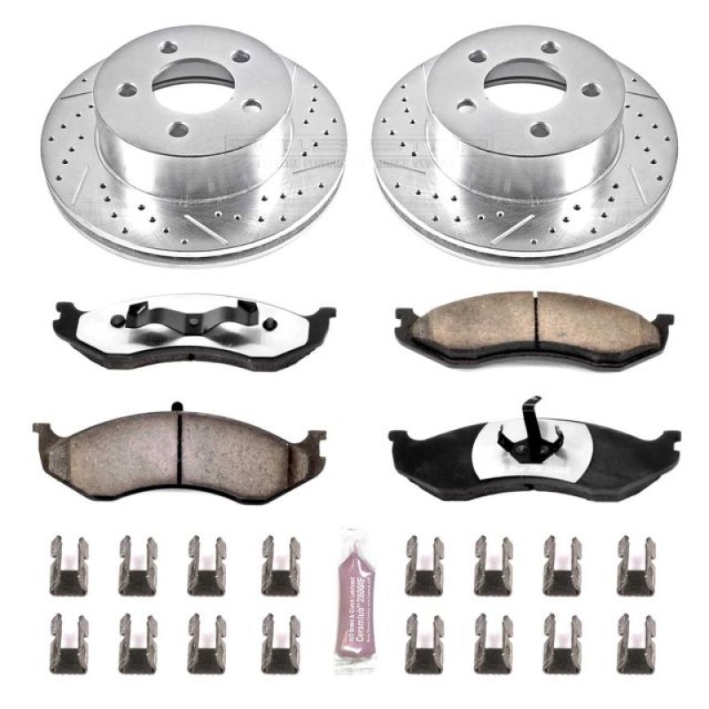 PowerStop K2152-36 99-01 fits Jeep Cherokee Front Z36 Truck & Tow Brake Kit