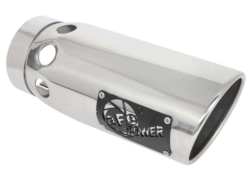 AFE 49-42065-P Bore-HD 3in 409-SS DPF-Back Exhaust System w/ Polished Tip 14-19