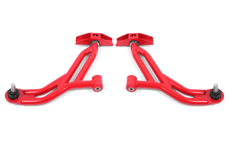 BMR Suspension AA750R fits Ford 05-14 Mustang Lower A-Arms - Red - Non-Adjustab