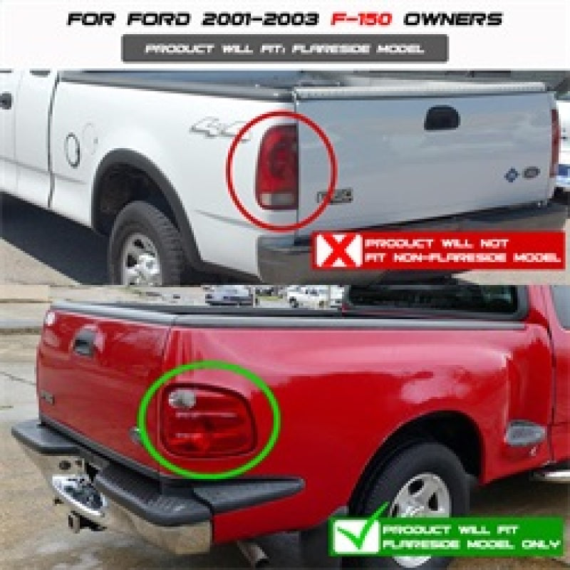 Spyder 5003157 fits Ford 01-03 F150 Flareside (Not Fit Supercrew)Euro Style Tai