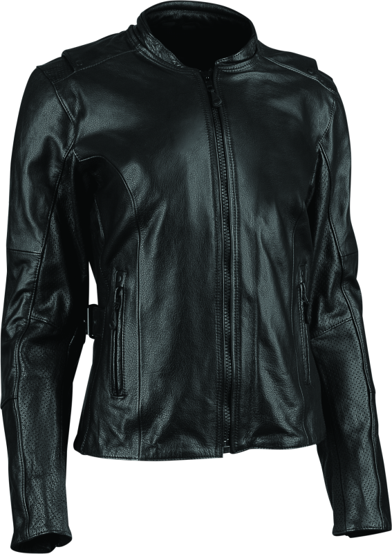 Speed and Strength 880406 Throttle Body Leather Jacket Black Womens - 2XL