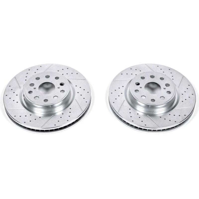 PowerStop fits Lexus 07-17 LS460 Front Evolution Drilled & Slotted Rotors - Pair