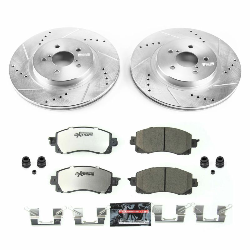 PowerStop K7892 26 18 fits Subaru Crosstrek Front Z26 Street Warrior Brake Kit