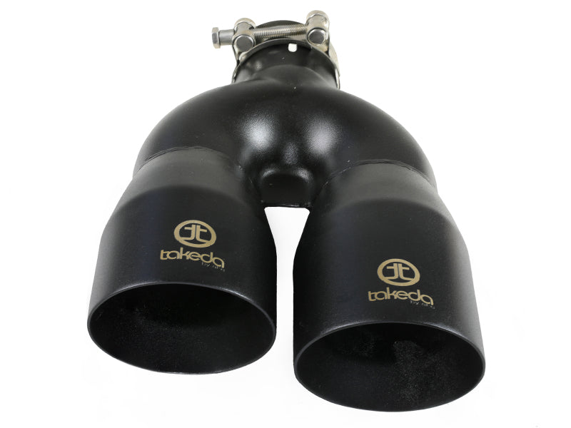 AFE 49T25484-B122 2.5in 304 Stainless Steel Clamp-on Exhaust Tip Driver Side 2
