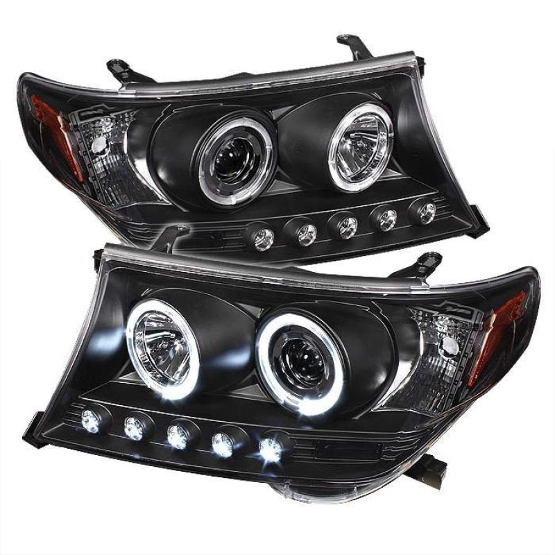 Spyder 5008275 fits Toyota 08-11 Land Cruiser Projector Headlights LED Halo LED
