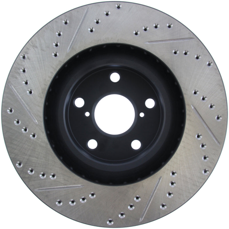 Stoptech 127.44103L 5/93-98 fits Toyota Supra Turbo Left Front Slotted & Drilled Rotor
