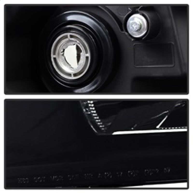 9030260 Xtune fits Chevy 07-13 Silverado Crystal Headlights Black Smoked HD-JH