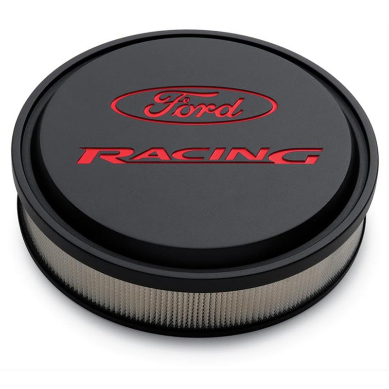 Ford Racing 302-385 Racing Black/Red Slant Edge Air Cleaner