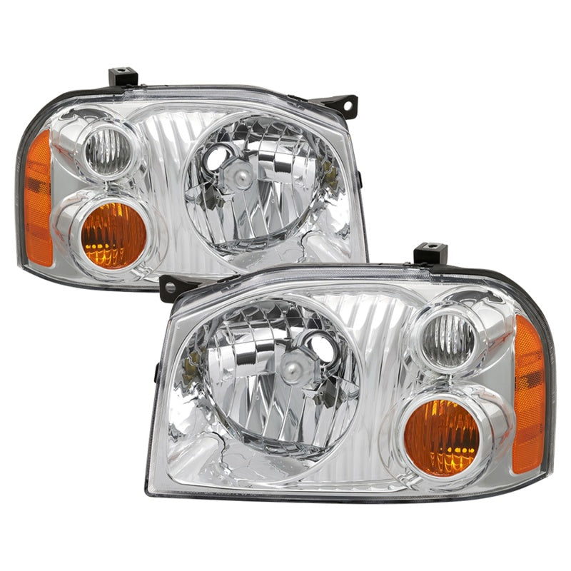 xTune 9042775 01-04 fits Nissan Frontier OEM Headlights - Chrome (HD-JH-NF01-AM