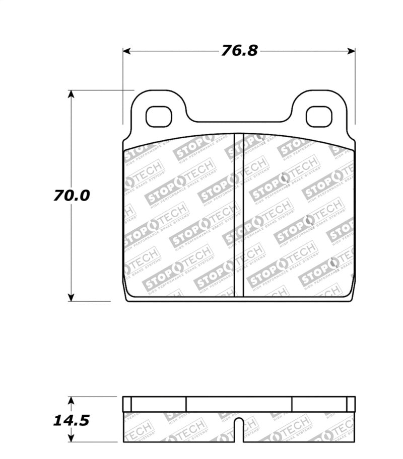 Stoptech 308.0045 Street Touring 75-95 Alfa Romeo 2000 Spider/Graduate/Veloce Front Brake Pads
