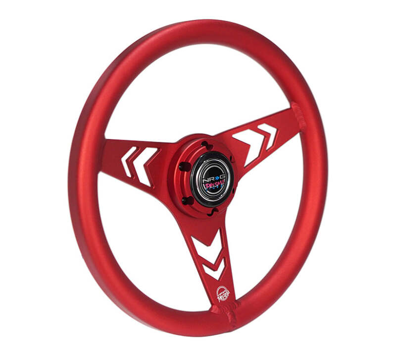 NRG RST-070-RD RST-070-RD Aluminum Steering Wheel 330mm - Arow Cutout -