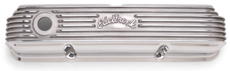 Edelbrock 4162 Valve Cover Classic Series fits Ford 1958-1976 FE V8 Polshed