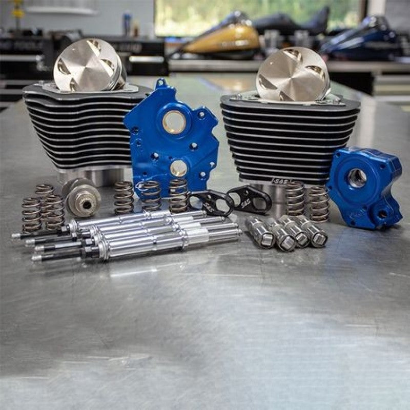 S&S 310-1103B Cycle 2017+ M8 Models 128in Power Pack w/ Chrome Pushrod Tubes - W