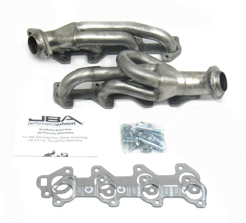 JBA 1949S-2 fits Dodge 04-07 Dakota 4.7L PowerTech 1-1/2in Primary Raw 409SS Cat4Ward Header