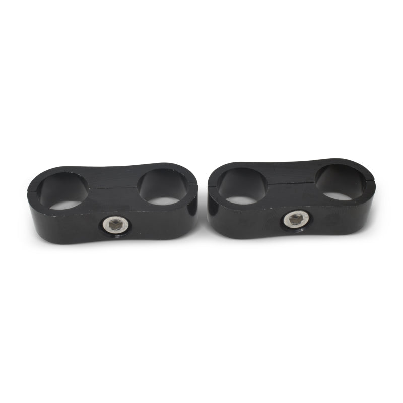 Russell 654323 Hose Separator For -10 Braided Hose - Black Anodize (2 Pack)