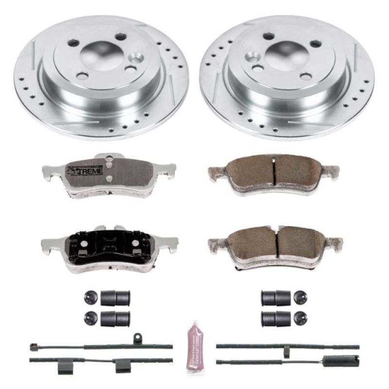 PowerStop K6280-26 07-08 fits Mini Cooper Rear Z26 Street Warrior Brake Kit