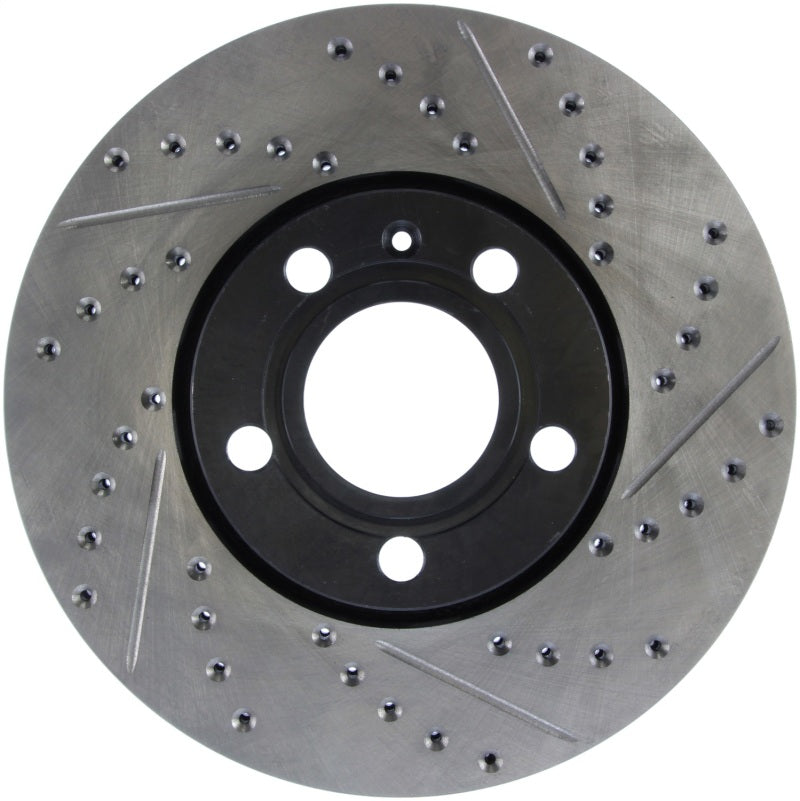 Stoptech 127.33039L 96-7/04 Audi A4 / 95-01 A6 / 7/98-05 VW Passat Left Front Slotted and Drilled Rotor