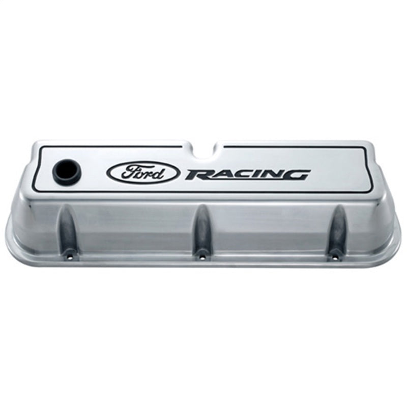 Ford Racing 302-001 Logo Die-Cast Black Valve Covers Polished
