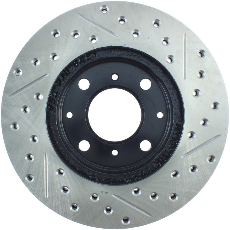 Stoptech 127.40023R 96-00 fits Honda Civic DX/HX Coupe/90-00 Civic DX/LX Sedan Slotted & Drilled Right Front Rotor