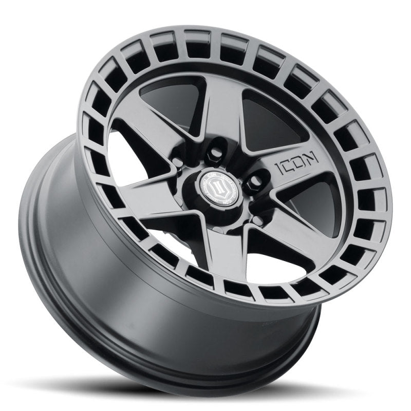 ICON 3417858347SB Raider 17x8.5 6x5.5 0mm Offset 4.75in BS Satin Black Wheel