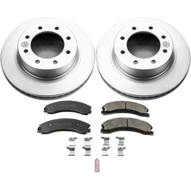 Power Stop CRK6518 12-21 fits Nissan NV3500 Front Z17 Coated Brake Kit